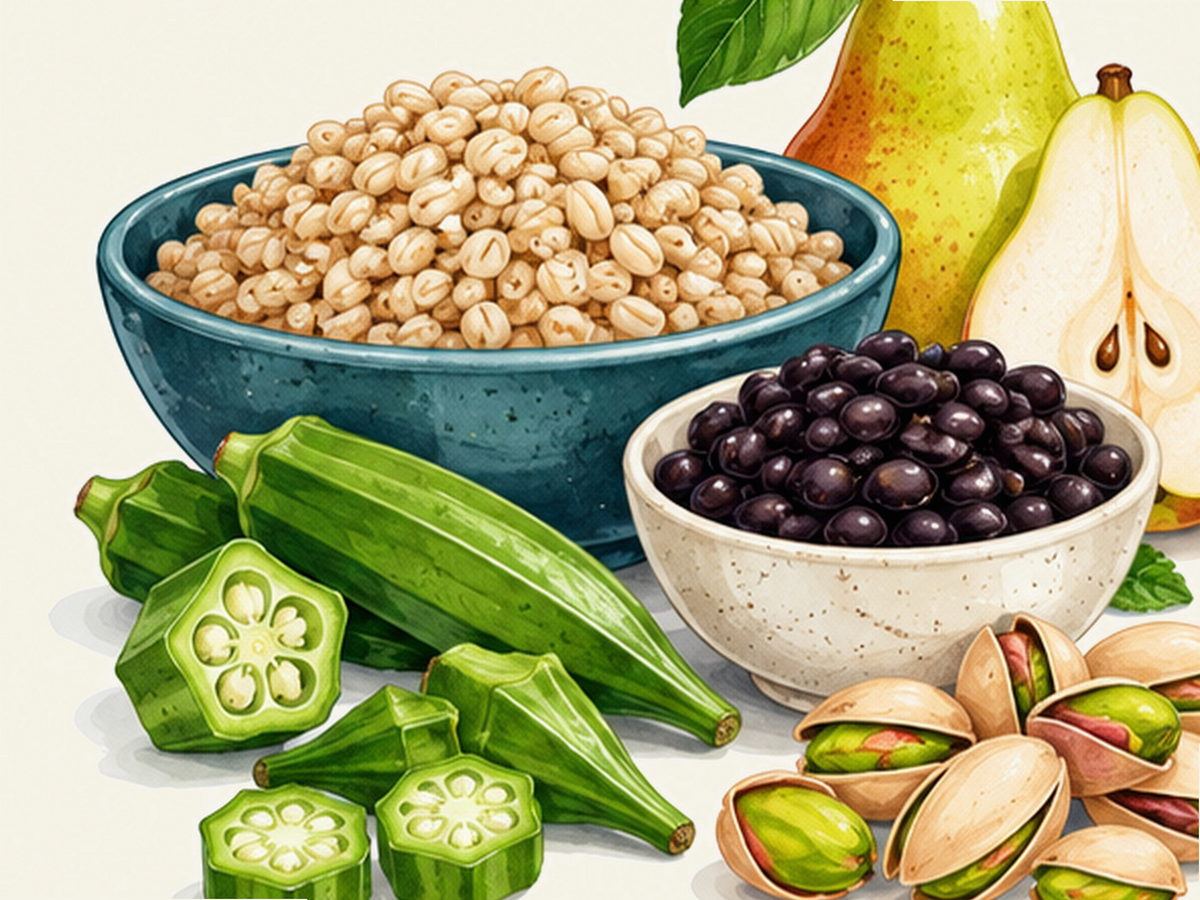 Iron-rich foods illustration