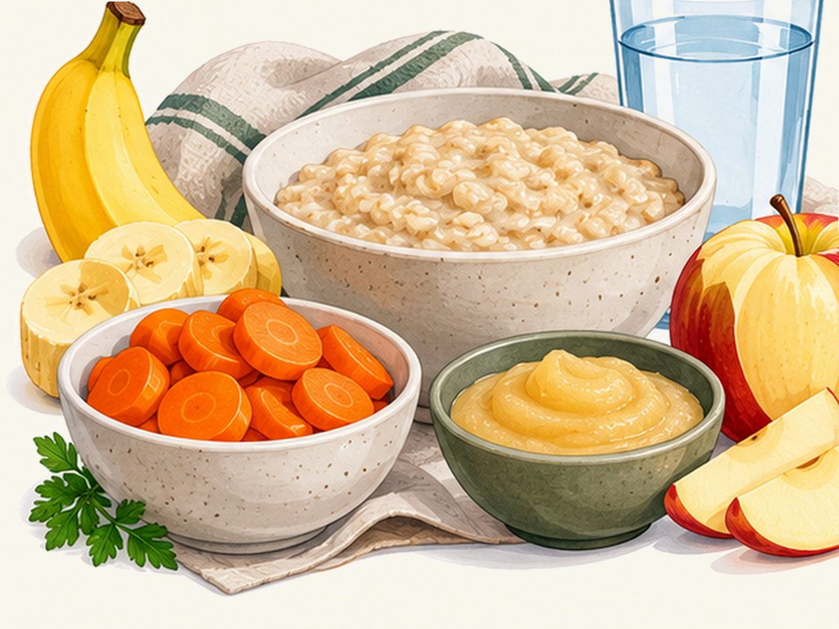 Folate-rich foods illustration