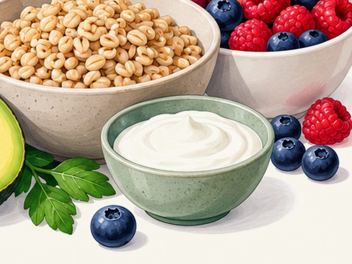 Whole grains and fiber illustration