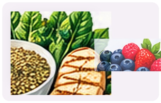 Vegetables and fruits illustration