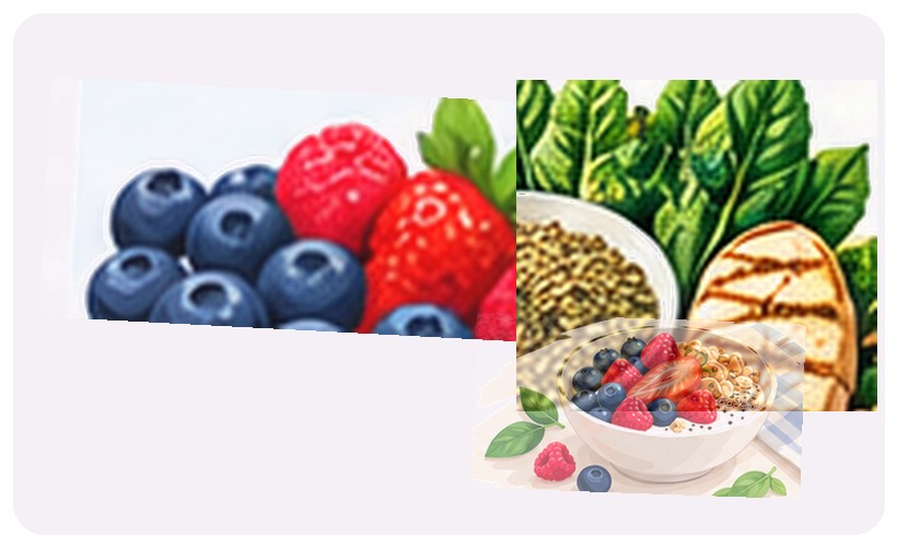 Evidence-focused food illustration for Celiac Disease
