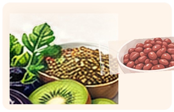 Beans and lentils illustration
