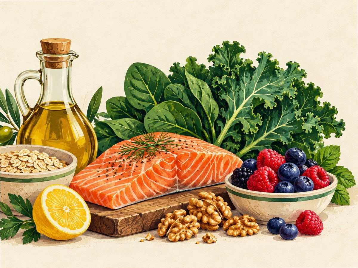 Non-starchy vegetables illustration