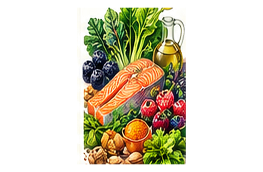 Endometriosis nutrition illustration