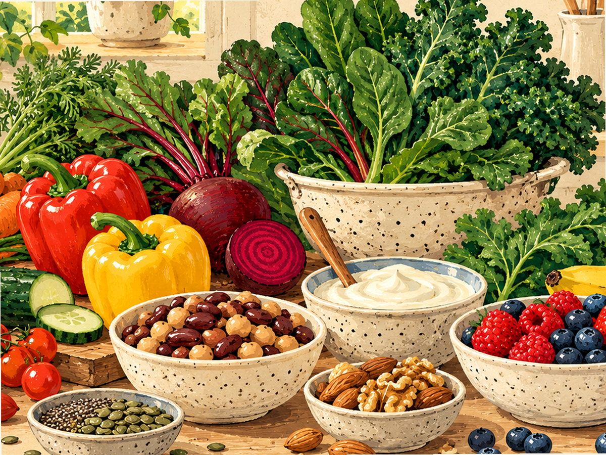 Omega-3-rich foods illustration