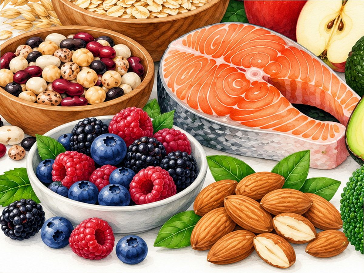 Iron-containing foods illustration