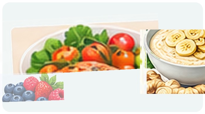 Baked Fish with Potato & Greens illustration