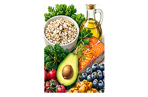 High Cholesterol nutrition illustration