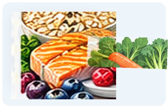 Vegetables in tolerated amounts illustration