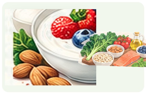 Calcium-containing foods illustration