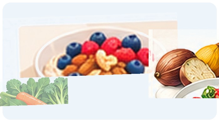 Lactose-Free Yogurt with Berries & Oats illustration