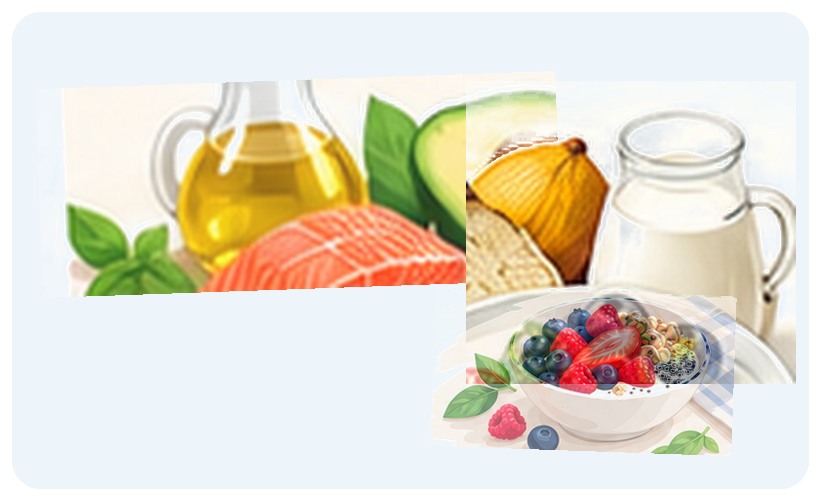Evidence-focused food illustration for Lactose Intolerance