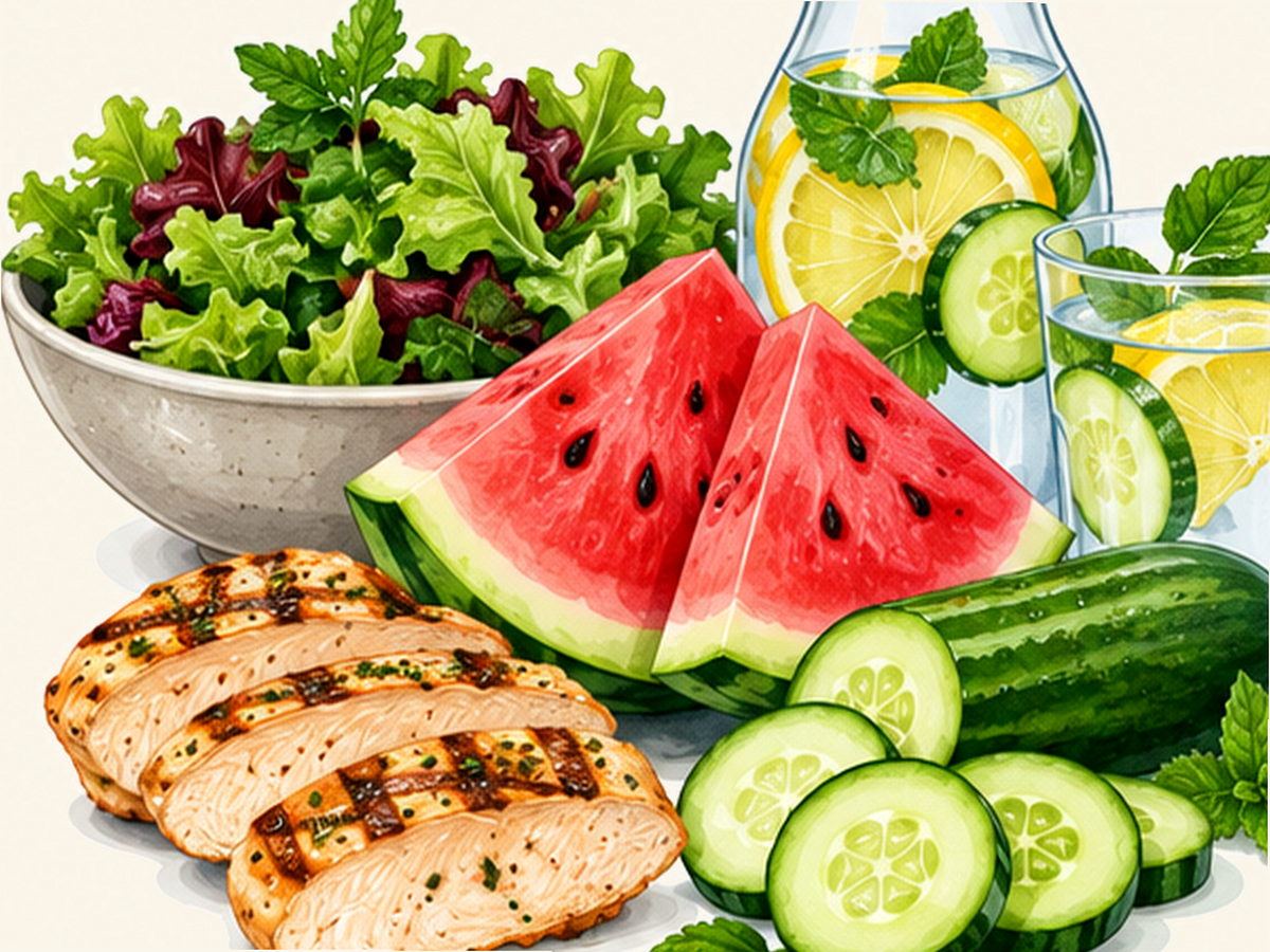 Vitamin D sources illustration
