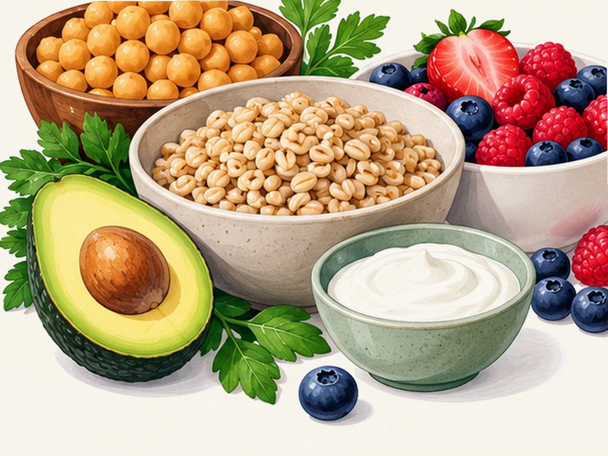 Protein foods illustration