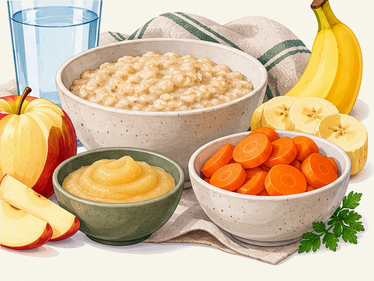 Fiber-rich foods illustration