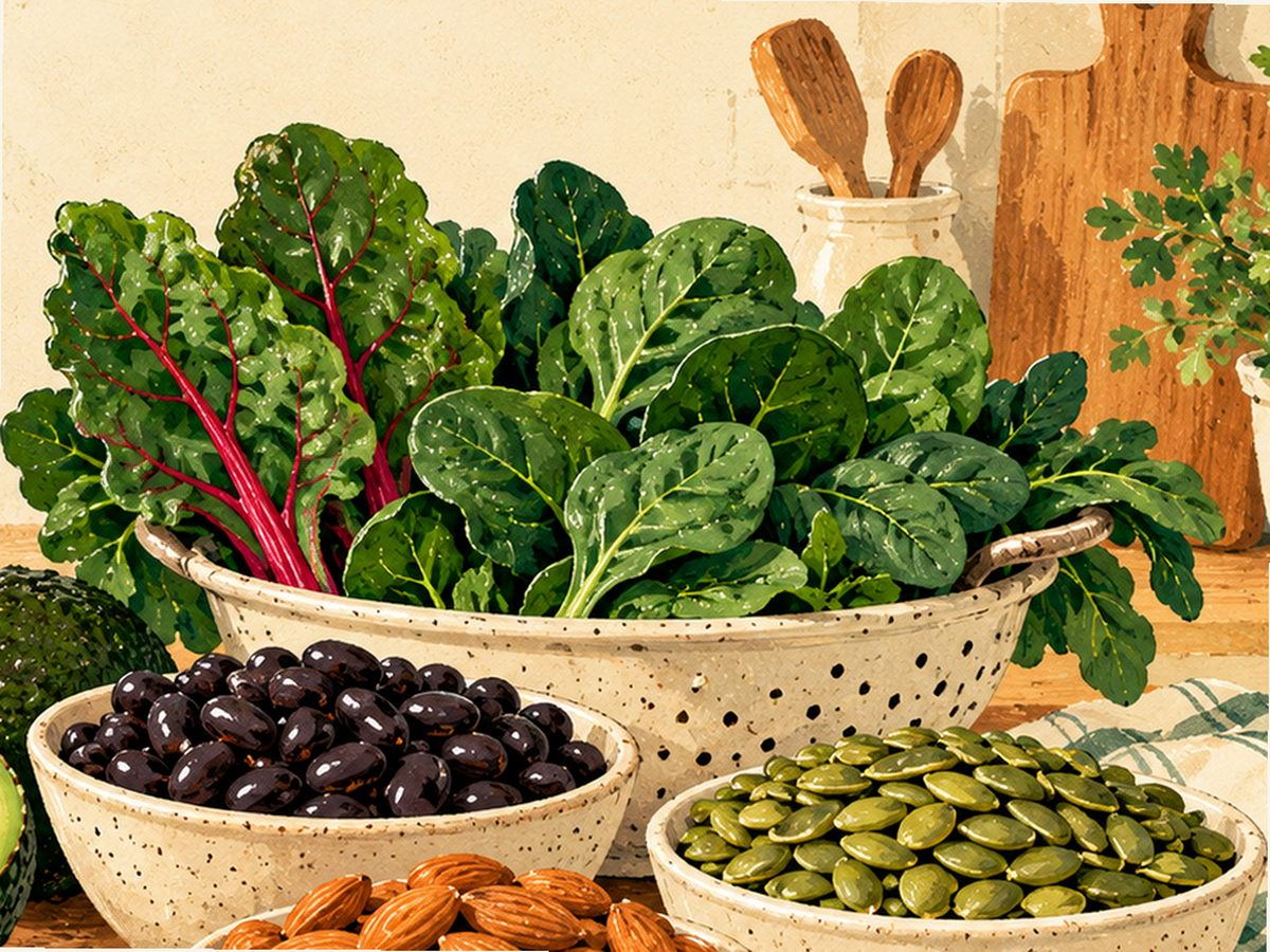 Calcium and vitamin D foods illustration
