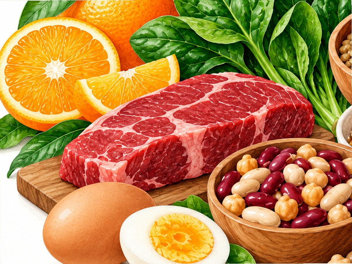 Whole grains and legumes illustration