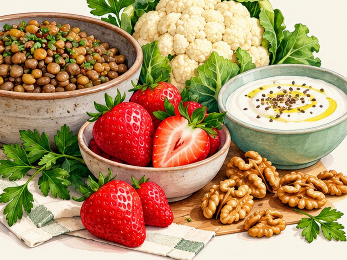 Vegetables and fruit illustration