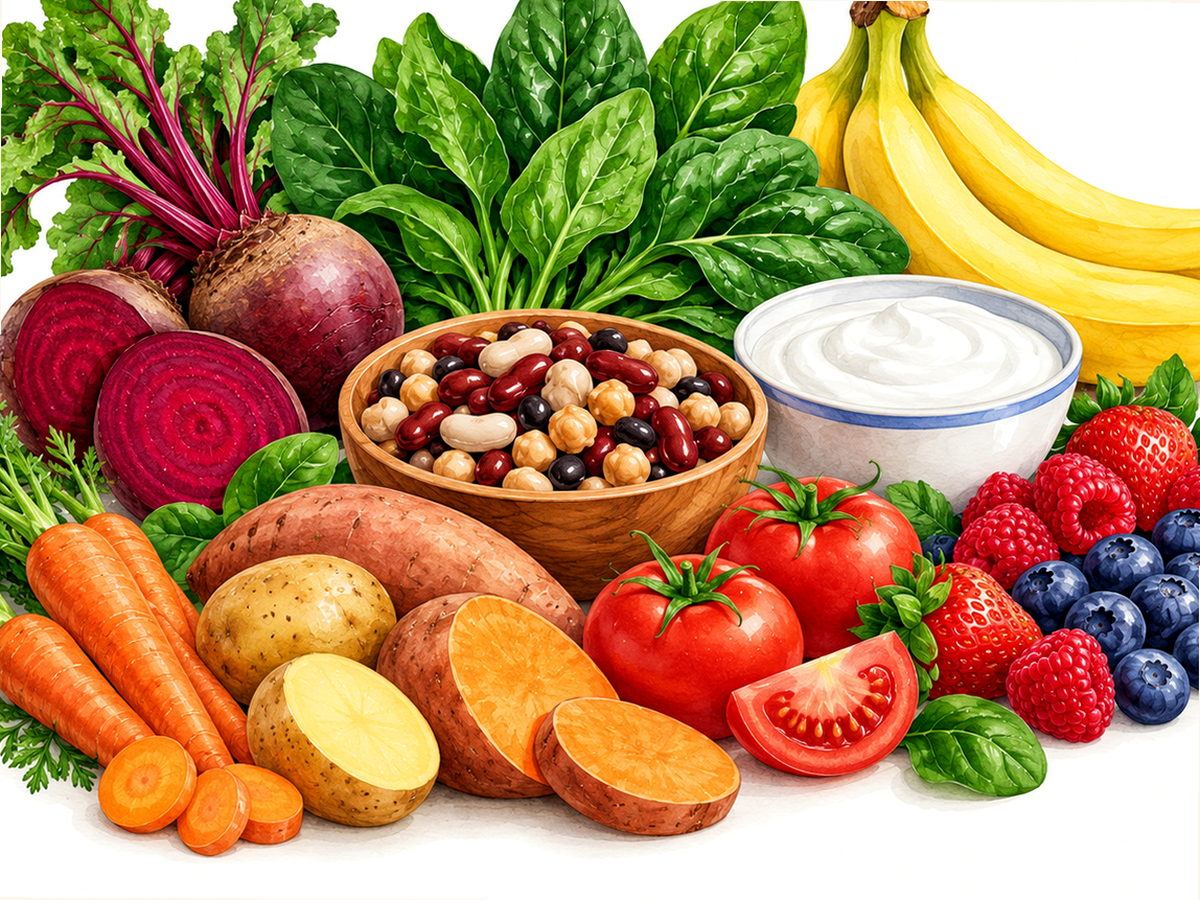 Food illustration for Men’s Hormones & Metabolism With Age
