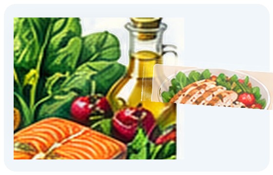 Protein foods illustration
