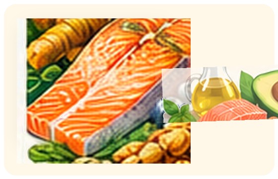 Unsaturated fats illustration