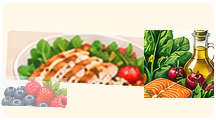 Chicken & Vegetable Bowl illustration
