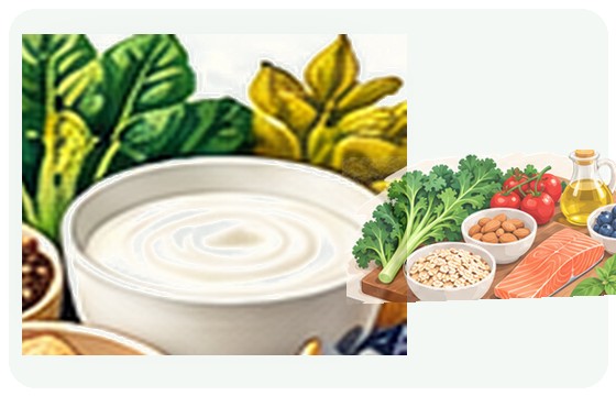 Calcium-containing nondairy foods illustration