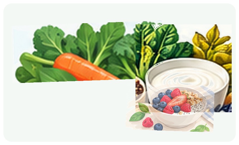 Evidence-focused food illustration for Osteoporosis