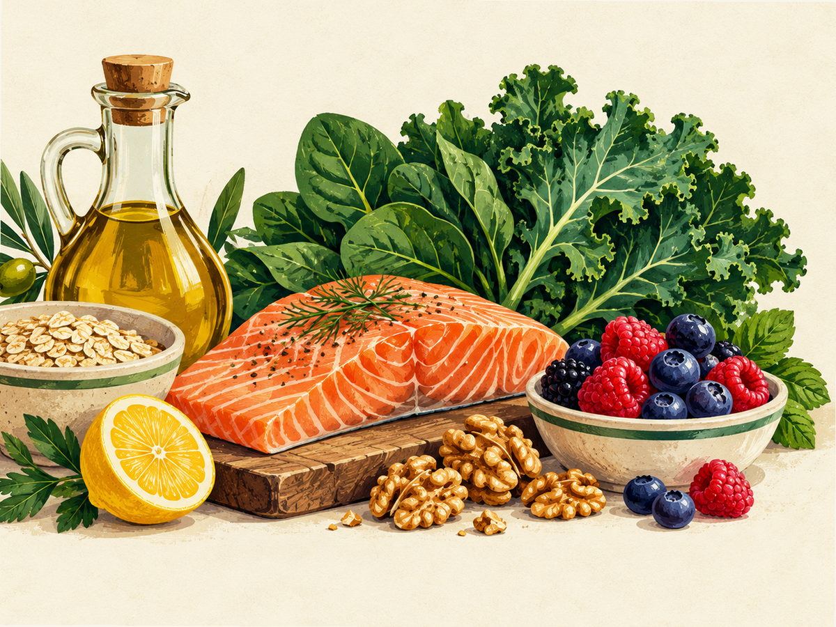 Protein foods illustration