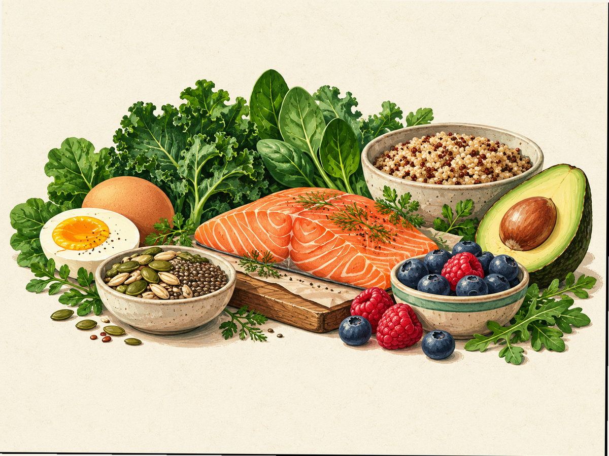 Food illustration for Perimenopause nutrition information