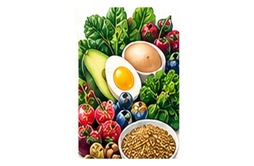 Polycystic Ovary Syndrome (PCOS) nutrition illustration