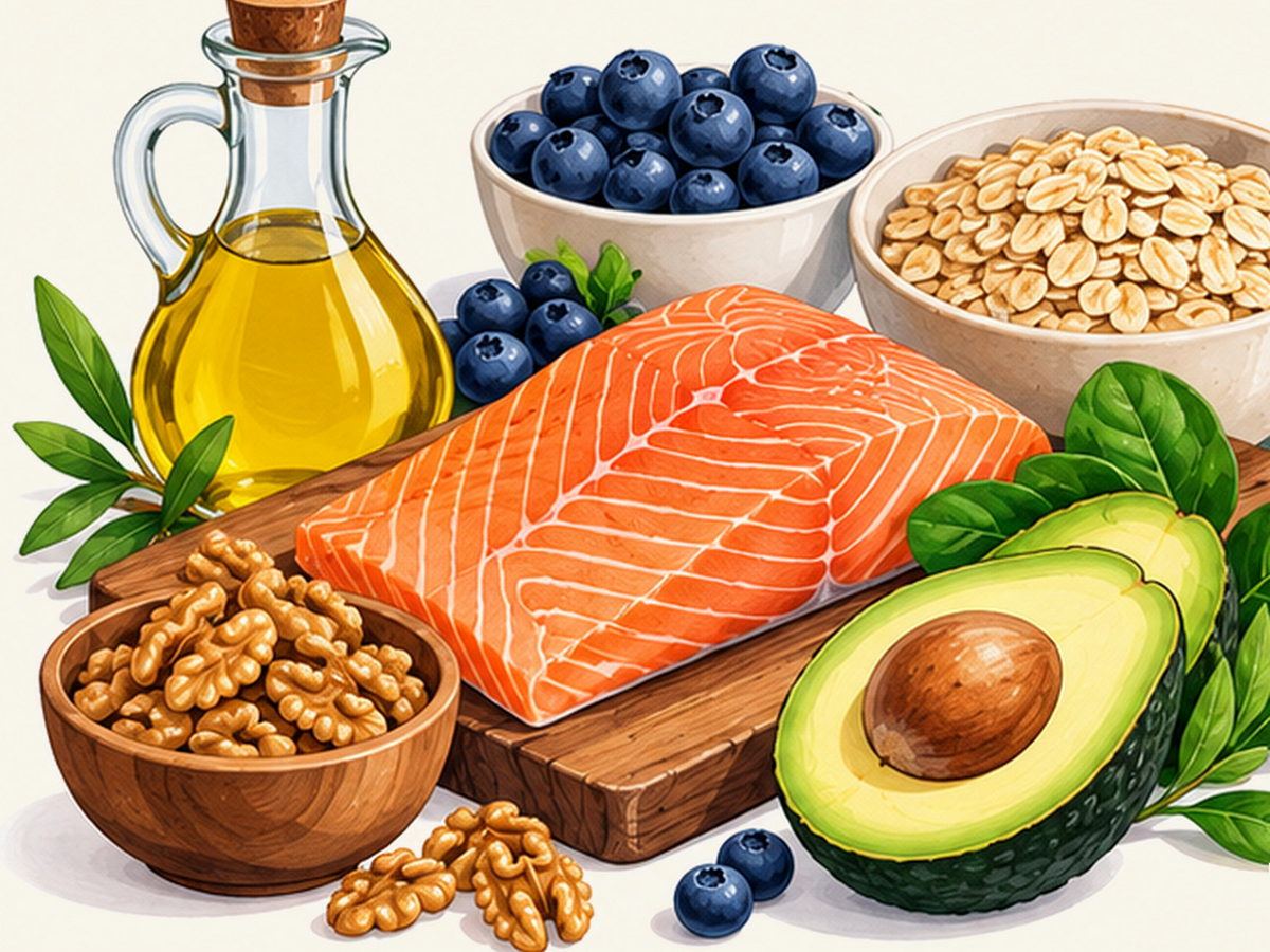 Whole grains and fiber illustration