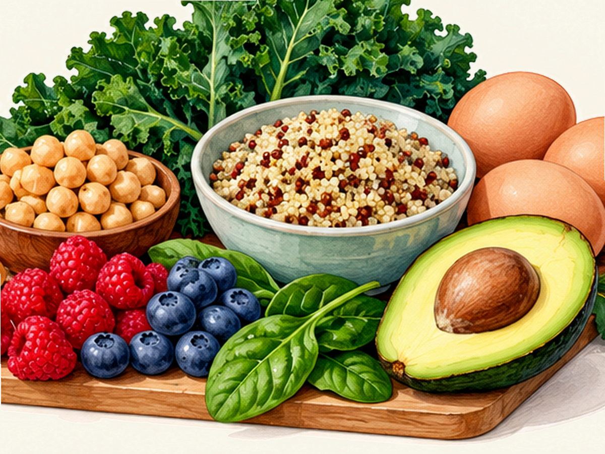 Protein foods illustration