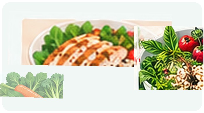 Chicken & Bean Vegetable Bowl illustration