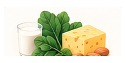 Calcium food illustration