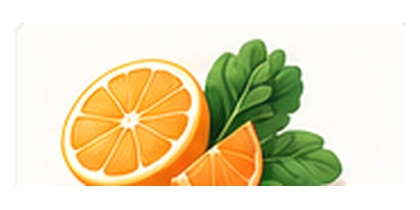 Vitamin C food illustration