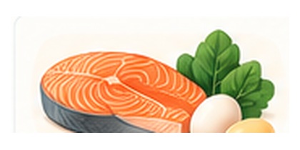 Vitamin D food illustration