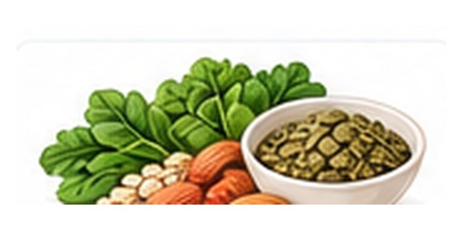Vitamin E food illustration