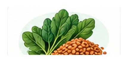 Vitamin K food illustration