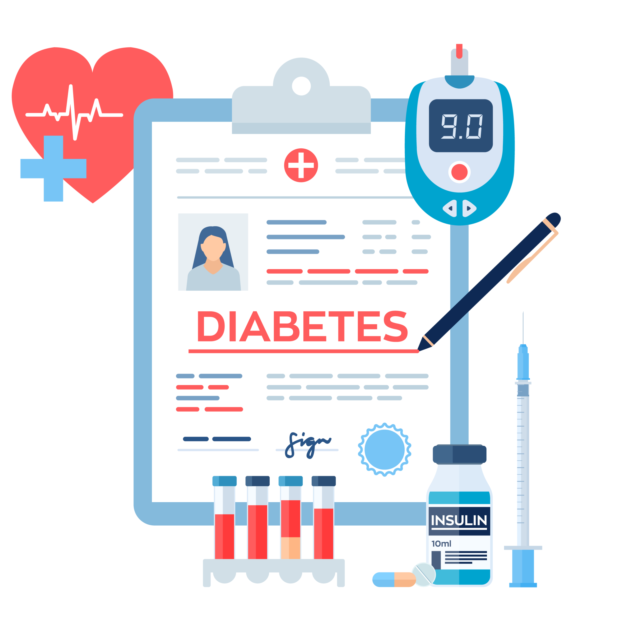 Type 2 diabetes or prediabetes – Insulin resistance drives fat storage in the liver.
